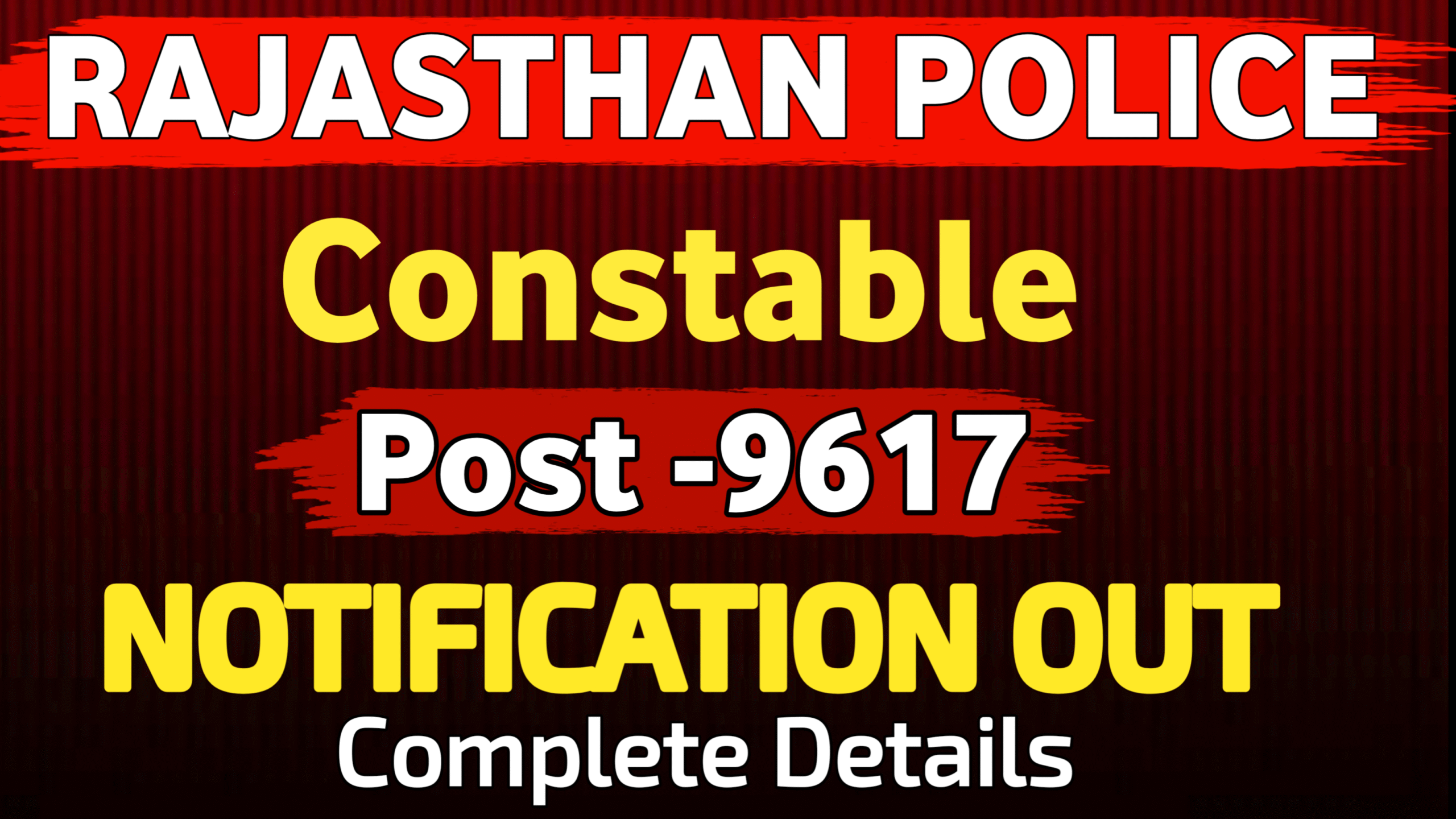 Rajasthan Police Constable Recruitment 2025