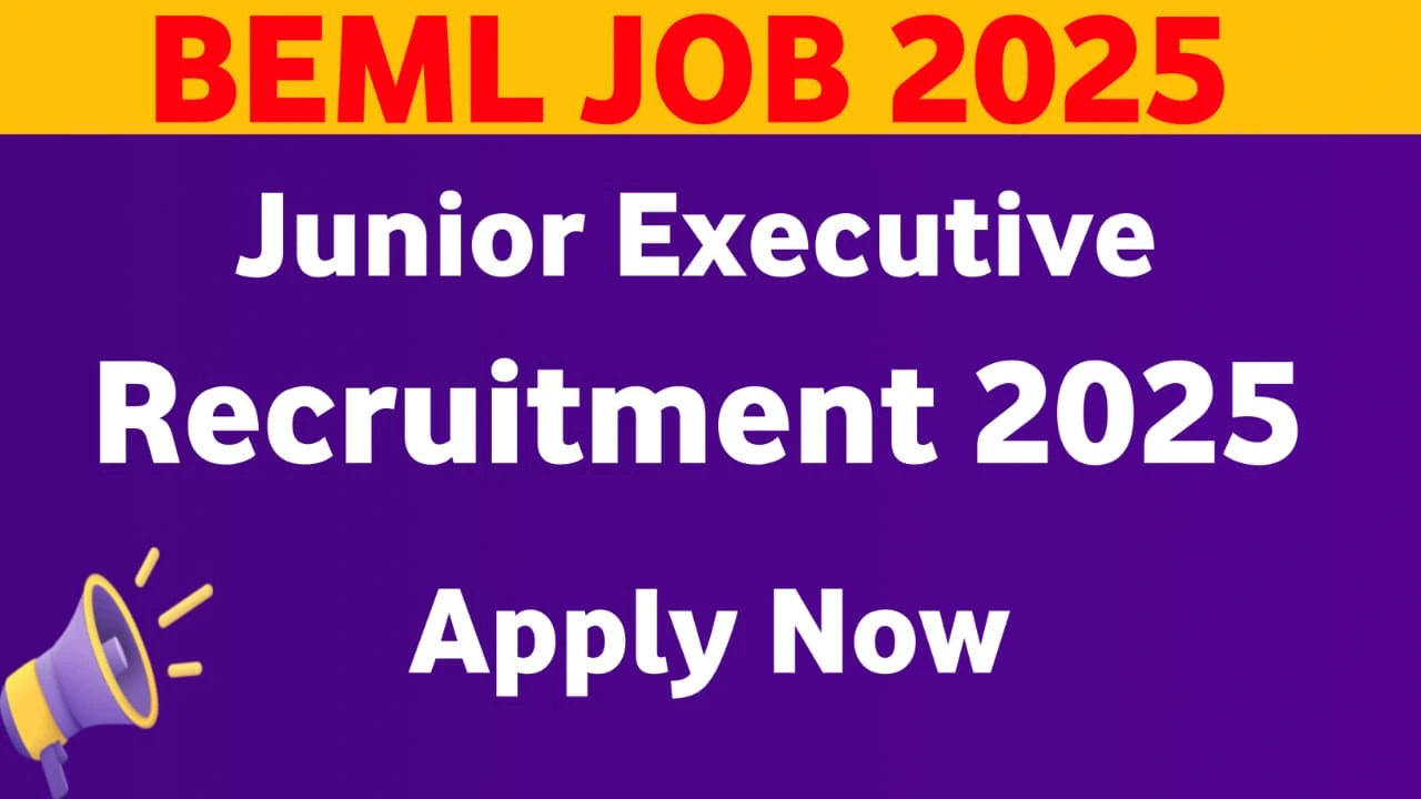 BEML Junior Executive Recruitment 2025