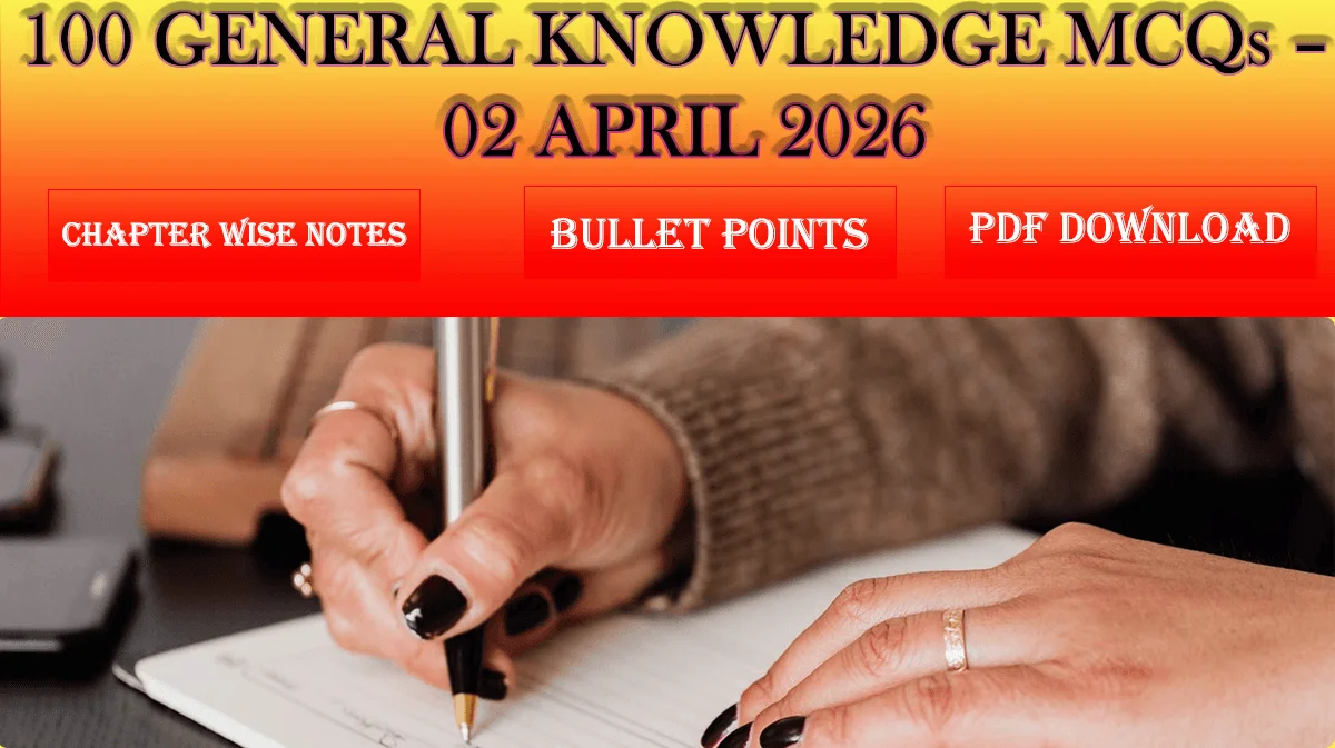 100 GENERAL KNOWLEDGE MCQs